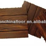Waterproof Solid Wood Outdoor Curupay Deck Tiles