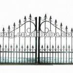 Elegant Iron Gate With Spear On Top