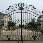 2011 china manufacture factory hebei painting wrought iron swing garden gates in home &amp; garden