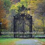 Double Wrought Iron Gate for Main Entrance