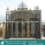 Square Top Patio Wrought Iron Gate
