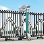 folding gate, 802 S scimitar, single column, stainless steel