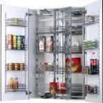 TKK soft stop 4-6 layers metal kitchen cabinet tandem pantry unit