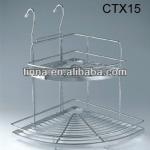 steel bathroom and kitchen hanging corner rack-CTX15