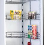 TKK kitchen cabinet soft stop half tandem pantry unit