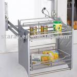 HPJ701 Kitchen Cabinet Adjustable Elevator Drawer Basket-HPJ701