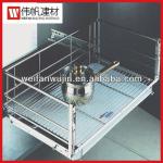Three Side Metal Kitchen Cabinet Drawer Basket With Plate WF-N1094