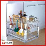 Multi-function Three Layer Stainless steel Kitchen Drawer Basket WF-N1598