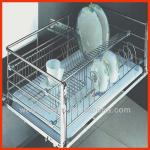 K5 Superior Soft-closing Slide Wire Kitchen Three Side Bowl &amp;Plate Drawing Basket Storage WF-N1096