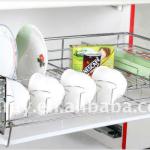 HPJ60-1B Kitchen Cabinet 3 Sides Chrome Wire Basket