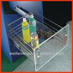 Stainless Steel Three Side Stove Drawer Basket With Electronic Polished WF-N1071
