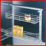 Adjustable Metal Wire Side Kitchen Cabinet Drawer Basket WF-PTJ009