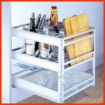 Kitchen Cabinet 400mm Storage Aluminium Drawer Basket WFN1060