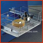 High Quality Wire Kitchen Stove Drawer Basket With Plastic Tray WF-N1018