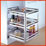 Three-layer Stainless Steel Drawer Basket WF-N1083