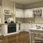 Solid wood Kitchen Cabinet (AW-001)
