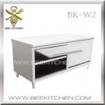 modern kitchen cabinets made of stainless steel-BK-W2