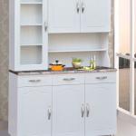 White Kitchen Cabinet, Modern Kitchen Cabinet, MDF Rack-GB 702C C29
