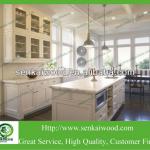 White Glossy Solid Wooden Cabinet Kitchen