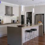 Lower price modern style melamine kitchen cabinet / Remix high quality melamine kitchen cabinets with Blum hardware