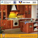 Solid Wood Kitchen Cabinet Cherry Red