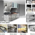 Welding Free Water Proof Flat Pack Guangzhou Cabinet OEM Stainless Steel Modular Kitchen