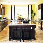 America Modular Solid Wood Raised Style Kitchen Cabinets