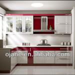 shaker door style high gloss 2 colors design Kitchen Cabinet