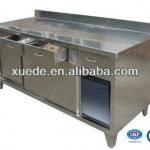 stainless steel kitchen cabinet with 3 drawers