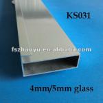 Hot Sell Extrusion Aluminium Cabinet Door Frame KS031