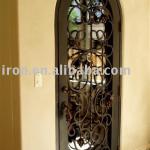 Steel door with graps decorations