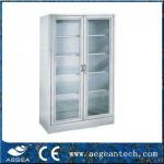 Most Hot!! SS304 Highy quality raw material metal hospital glass and metal cabinet doors-glass and metal cabinet doors AG-SS003