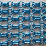 Shimmer Sky Blue Aluminium Chain Link Curtain