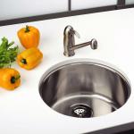 Single bowl stainless steel kitchen sink