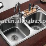 stainless steel kitchen Sink Double Bowl H80*46