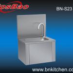 Restaurant Stainless steel knee operated hand washing sink