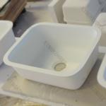 Kingkonree solid surface undermount porcelain kitchen sink