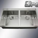 304 double bowl stainless steel sink kitchen-SD8851Z