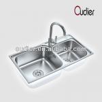 Odier Double Bowl Stainless Steel Sinks(ODE 901: 840(800)x440X220MM)