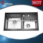 kitchen sinks stainless steel double bowl