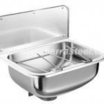 Stainless steel wall-mounted hand wash sink