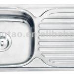 7540stainless steel single sink 9643mm