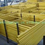 Safe durable frame scaffolding, frame scaffolding system, scaffolding frame