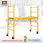 6-Feet multi purpose scaffolding with four 5-Inch locking swivel casters
