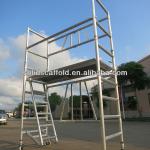 GS certificated Foldable moving aluminum scaffolding