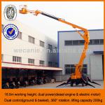 Self-propelled Articulated Boom Lift, 16.5M trailer mounted access platform
