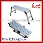 Large platform aluminum step ladder,working platform industrial platform step ladder