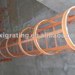 frp ladder with cage, with high strength, corrosive resistance-square tube type