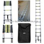 300LBS 12.5FT Telescoping Aluminum Extension Ladder EN131 +FREE HD Carrying Bag-WYAL-1001