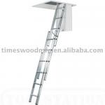 3 section aluminum attic ladder
